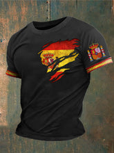 T-shirt imprimé de l'Espagne des hommes